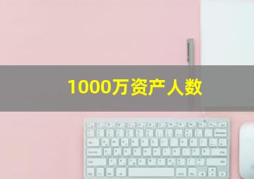 1000万资产人数