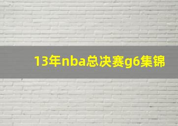 13年nba总决赛g6集锦