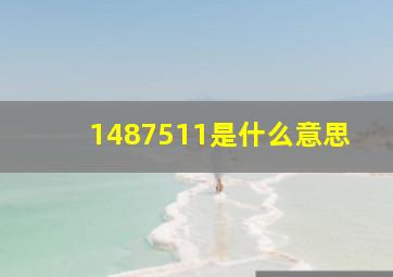 1487511是什么意思