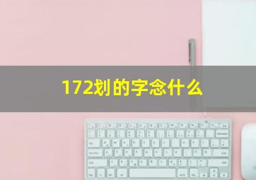 172划的字念什么