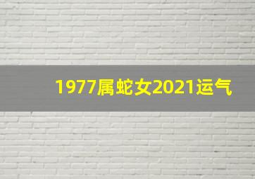 1977属蛇女2021运气