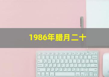 1986年腊月二十