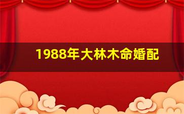 1988年大林木命婚配