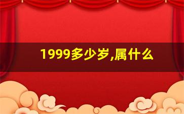 1999多少岁,属什么