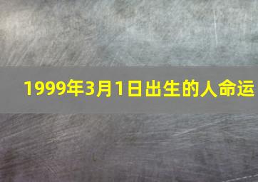 1999年3月1日出生的人命运