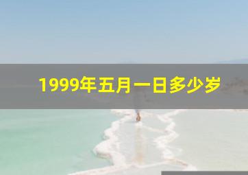 1999年五月一日多少岁