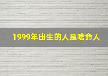 1999年出生的人是啥命人