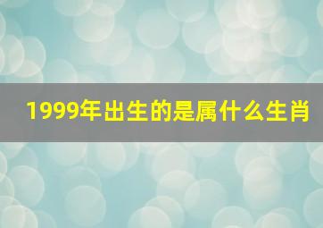 1999年出生的是属什么生肖