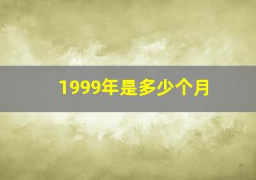 1999年是多少个月