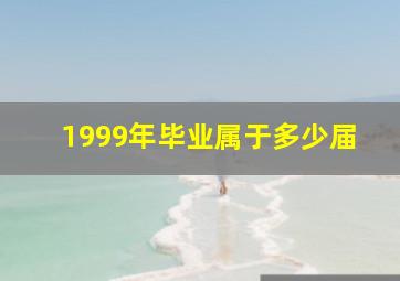 1999年毕业属于多少届