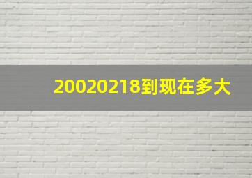 20020218到现在多大