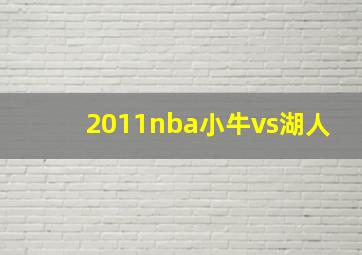 2011nba小牛vs湖人