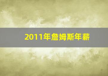 2011年詹姆斯年薪