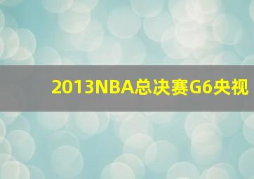 2013NBA总决赛G6央视