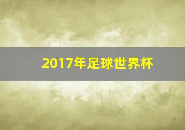 2017年足球世界杯