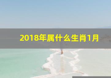 2018年属什么生肖1月