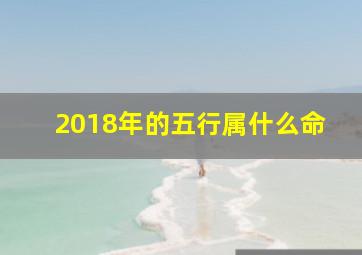 2018年的五行属什么命