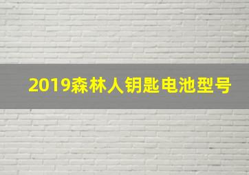 2019森林人钥匙电池型号