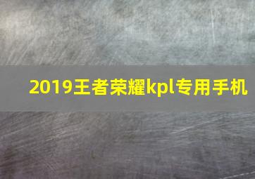 2019王者荣耀kpl专用手机