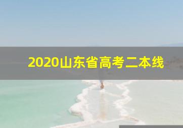 2020山东省高考二本线