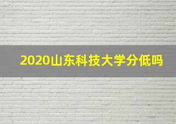 2020山东科技大学分低吗