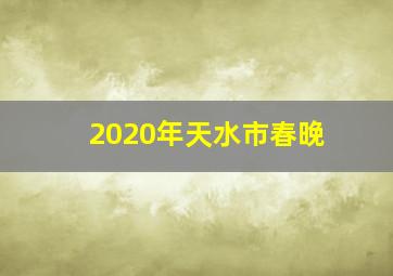 2020年天水市春晚