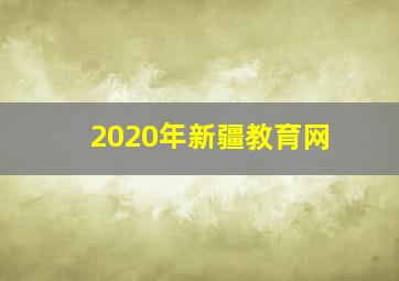 2020年新疆教育网