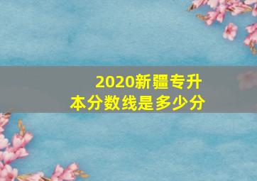 2020新疆专升本分数线是多少分