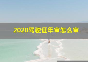 2020驾驶证年审怎么审