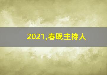 2021,春晚主持人