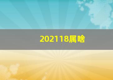 202118属啥