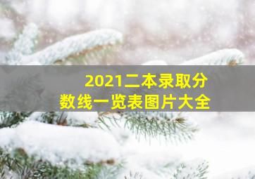 2021二本录取分数线一览表图片大全