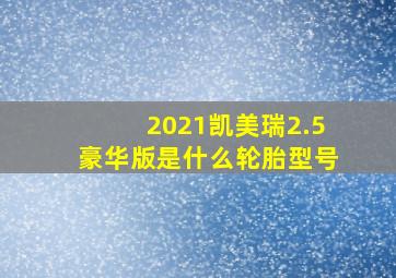 2021凯美瑞2.5豪华版是什么轮胎型号