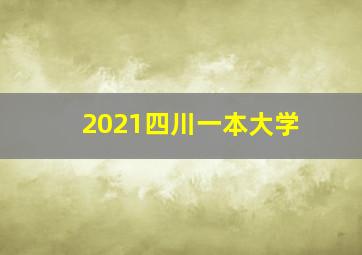 2021四川一本大学