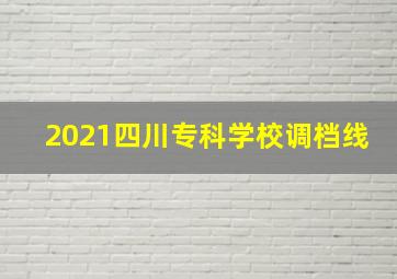 2021四川专科学校调档线