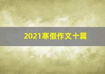 2021寒假作文十篇