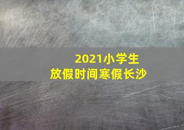 2021小学生放假时间寒假长沙