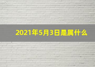 2021年5月3日是属什么