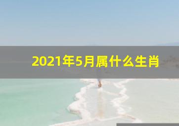 2021年5月属什么生肖