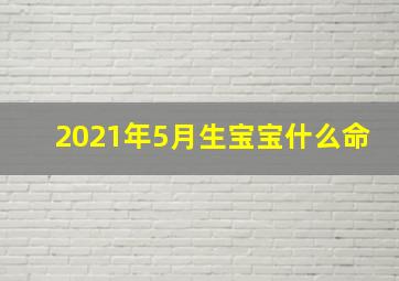 2021年5月生宝宝什么命