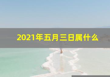 2021年五月三日属什么