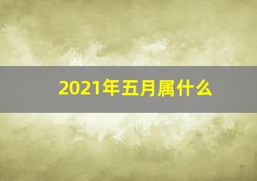 2021年五月属什么