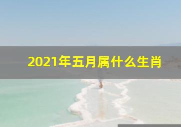 2021年五月属什么生肖