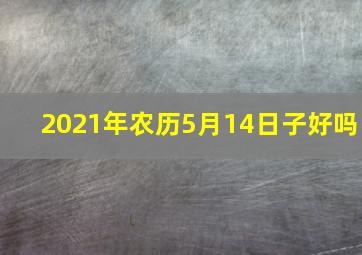 2021年农历5月14日子好吗