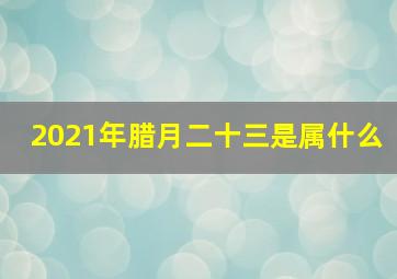 2021年腊月二十三是属什么