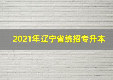 2021年辽宁省统招专升本