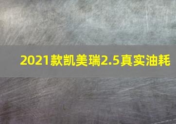 2021款凯美瑞2.5真实油耗