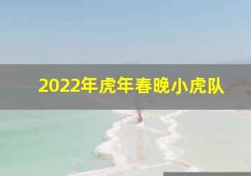 2022年虎年春晚小虎队