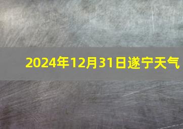 2024年12月31日遂宁天气