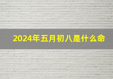 2024年五月初八是什么命